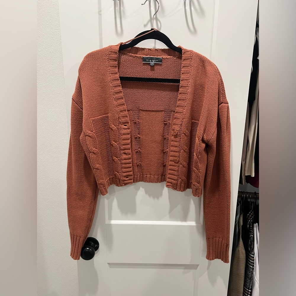 Really cute cropped cardigan! Never worn! Size medium, fits small!